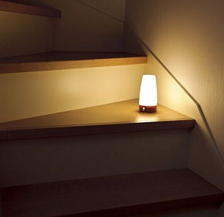 Zeefo Retro Led Night Light Wireless Pir Motion Sensor Light,Activated Step Lighting Lamps,Indoor/Outdoor Battery-Operated Light-Sensitive Portable Moving Table Lamp For Kids Room,Hallway(Round Shape) #TOP2