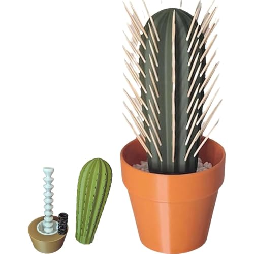 Cactus distributeur de cure-dent imprimé 3D porte-cactus table - 2