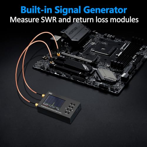 Image of SA6 6GHz Portable Spectrum Analyzer, 3.2 inchColor Touch Screen 35 MHz to 6200 MHz Handheld Micro Frequency Analyzer, 2-in-1 Signal Generator for Wi-Fi 2G 3G 4G LTE, CDMA, DCS, GSM, GPRS, GLONASS