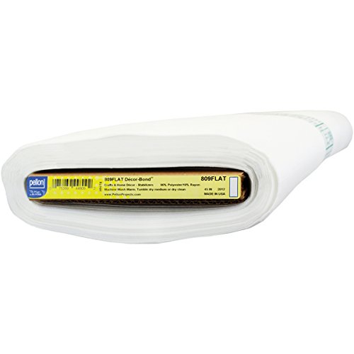 Pellon Decor-Bond Fusible Interfacing Flat, 44-Inch by 25-Yard, White,809FLAT
