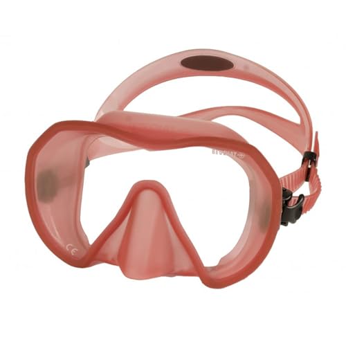 Maxlux S Beuchat Clear Red masque de plongée sous-marine apnée randonnée palmée