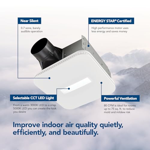Broan-Nutone AER80CCTK Cleancover Bath Fan, 80 Cfm thumb #1