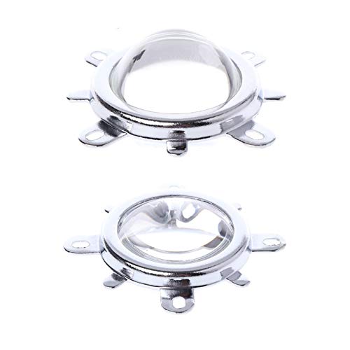 Lunettes plano-convexe 44mm avec réflecteur et support fixe pour LED COB 20W à 100W - 3