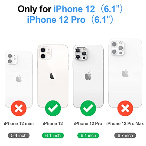 Antsturdy IPHONE 12 PRO 6.1" For Iphone 12 Wallet Case[Rfid Blocking] Pu Leather Phone Case Women Men Flip Shockproof Protective Cover thumb #1