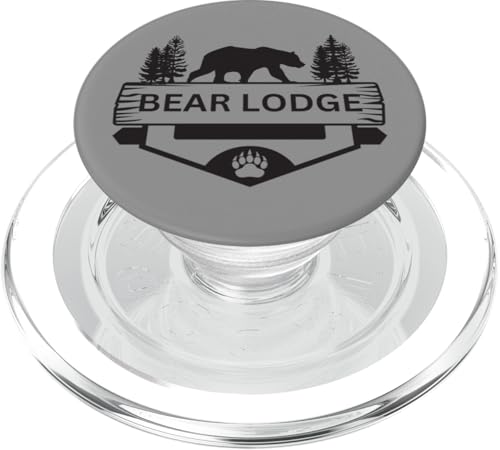 Bear Lodge Wyoming Vida Silvestre Oso Senderismo Camping Esquí PopSockets PopGrip para MagSafe