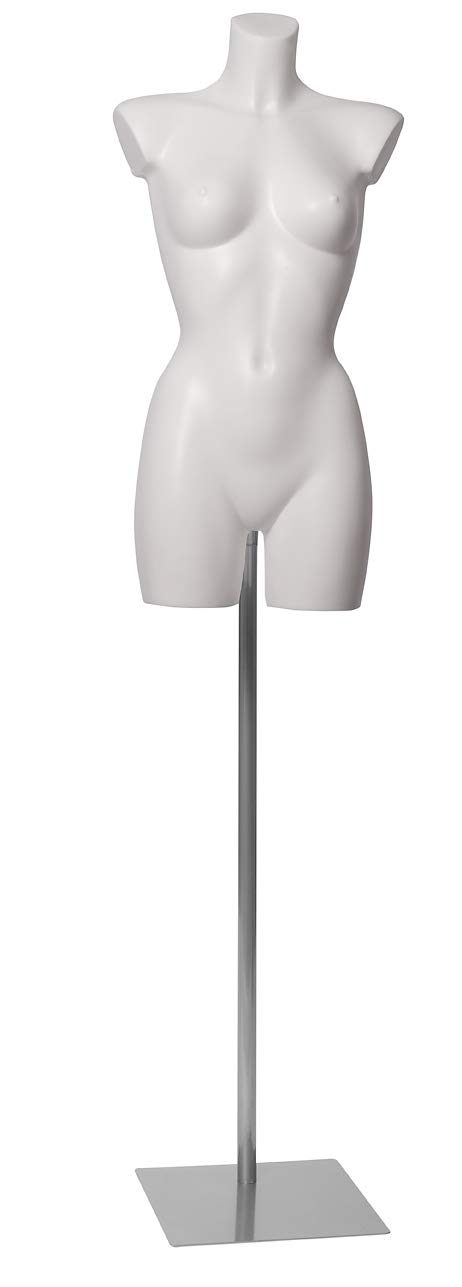 Basic Nacken-Standfuß SU1 aus Metall für Basic Torsos, höhenverstellbar 105-190 cm, Grau