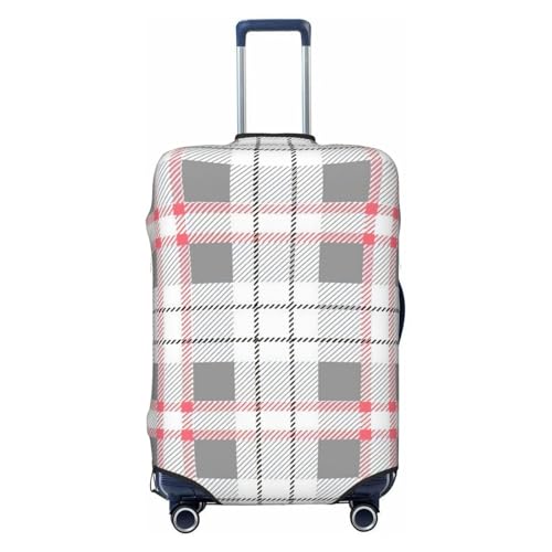 Retro Plaid Luggage Cover, Protective Washable Suitcase Cover - Travel Fashion Elastic Suitcase Protector Large