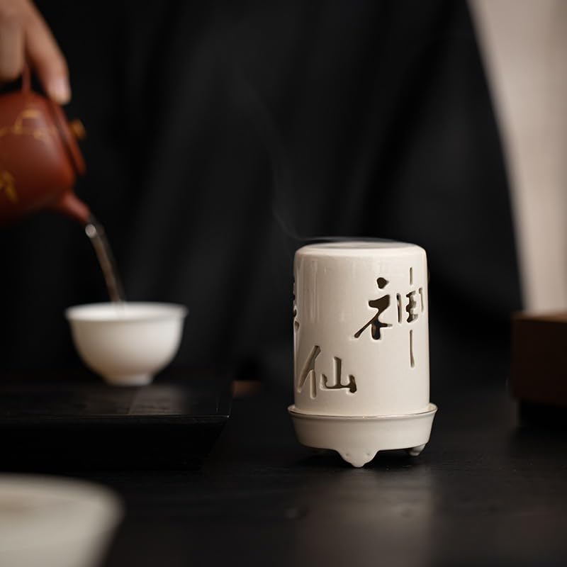 Incense Burner Ceramic Incense Burner Household Candle Holder Chinese Style Zen Incense Burner Incense Ornaments Incense Stick Holder
