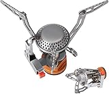 🍝🔥🥦 【Ligero y conveniente】: nuestra estufa de gas portátil para acampar es liviana y plegable, el diámetro de nuestra estufa de gas es compatible con ollas, sartenes y hervidor de agua para 2-3 personas.Para satisfacer las demandas de excursionistas y campistas.