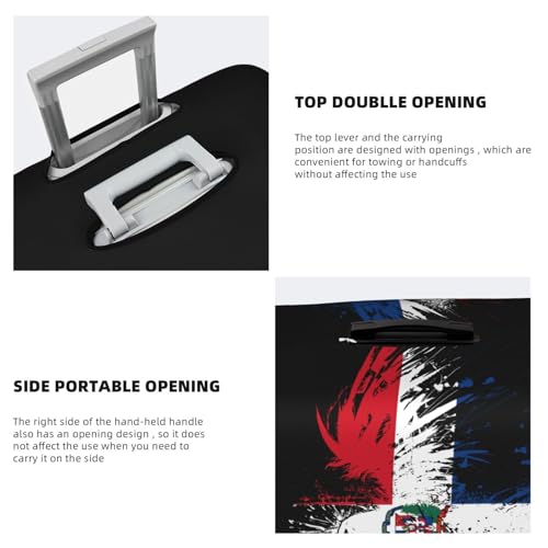 Travel Luggage Cover Dominican Republic Flag Fashion Washable Baggage Suitcase Protector Fit For Luggage X-Large4