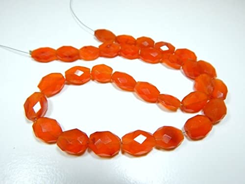 Carnelian ovale facetté LKBEADS 8x7mm perles agate naturelle