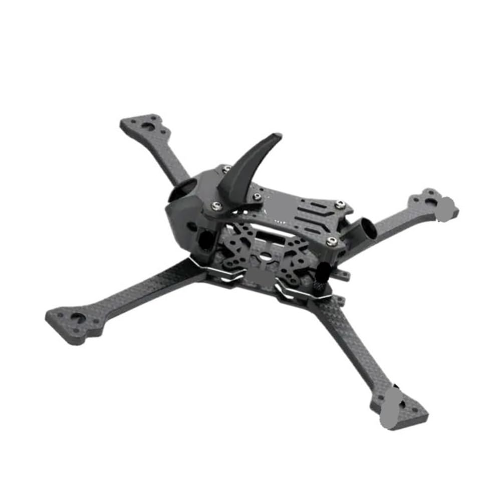 Kit De Marco FPV, Estructura X, Distancia Entre Ejes De 5 Pulgadas Y 208mm for Dron De Carreras HD VTX(Silver)