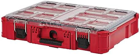 GHFVNEQ 48-22-8430 for Milwaukee PACKOUT Organizer w/10-Removable & Mountable Bins Clear Top