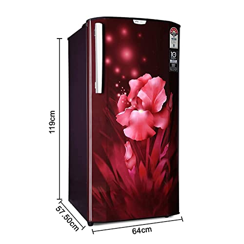 Image of Godrej 192 L 5 Star Inverter Direct-Cool Single Door Refrigerator with Farm freshness upto 24 days (RD EDGENEO 207E 53 THI AQ WN, Aqua Wine, 2022 Model)