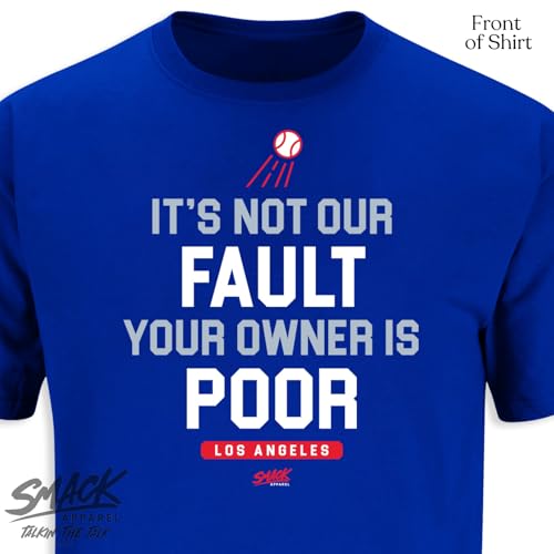 Camiseta It's Not Our Fault béisbol Los Ángeles de algodón suave tallas SM-5XL 4