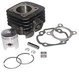 NEU ____ ZYLINDER KIT TUNING 70ccm ____ + ____ NADELLAGER! ____ Das Zylinderkit enthält: Graugußzylinder, Kolben, Kolbenringe, Bolzen, Clipse, Dichtungen, Nadellager. ____ Dieser Zylinder-Set ist eine qualitative hochwertige und preiswertige Alternative zu den originellen Zylinder-Sets 70cc. ____ Die kompletten Zylinder-Sets 70cc haben die Aufgabe standardmäßige Kapazität zu erhöhen und deutlich die Kraft des Farzeuges zu steigern. ____ großes Loch - 47mm! (in einer Standard-Zylinder ist