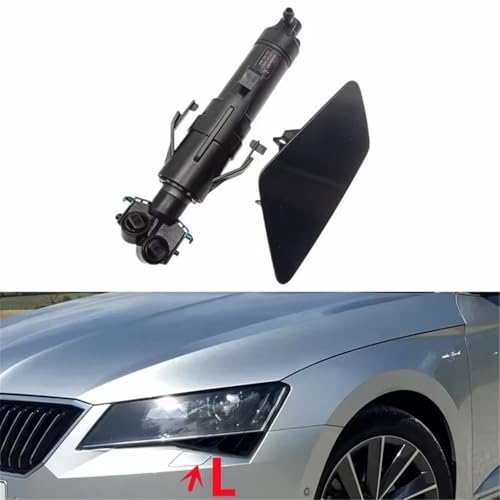 Buse lave-phare Skoda Superb 3 cache droit lave-glace pare-chocs avant 2017 - 4