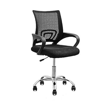 Cadeira para Escritório, Rivatti, Office Santiago Preto - Base Cromada