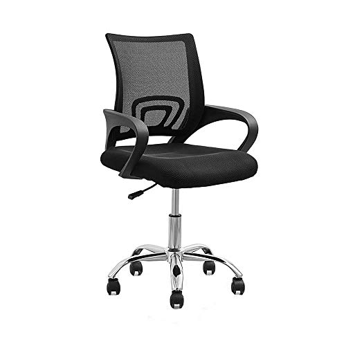 Cadeira para Escritório, Rivatti, Office Santiago Preto - Base Cromada