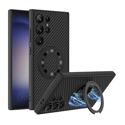 Housse antichoc Samsung S25 Ultra en cuir avec béquille magnétique intégrée