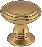 Top Knobs TK320HB Top Knobs TK320 Reeded 1-1/4 Inch Mushroom Cabinet Knob from The Chareau Collection