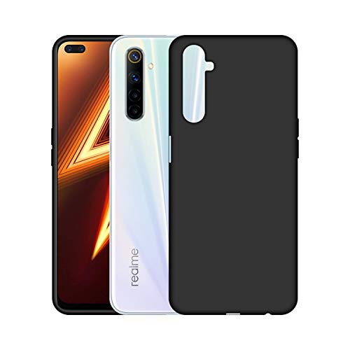 Image of Case Creation Luxurious OG Series for Realme 6 Pro Case Cover,Anti-Dirty Slim Case Frosted Matte Cute Candy TPU Raised Bezel (Splash of Color) Back Cover for Realme 6 Pro -Black