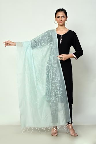 Women's Cotton Banarasi Dupatta, stole scarf wrap chunni3