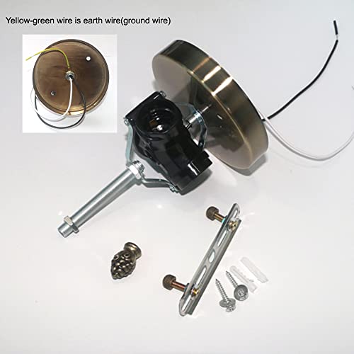 Skyweel 12 Inch Tiffany Style Ceiling Light Stained Glass Flush Mount Ceiling Lighting Fixtures Lamps