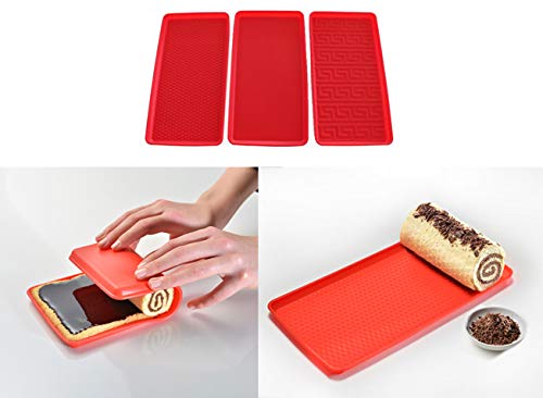 014204 Set of 3 Mini Genoise Moulds, Red