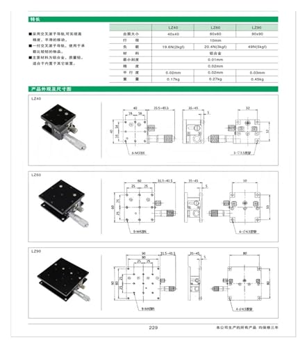 Micromètre de haute précision LZ90 et plateforme de type rail horizontal - 3