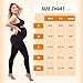 SINOPHANT Maternity Fleece Lined Leggings Over The Belly with Pockets,Thermal Womens Pregnancy Workout Pants Warm Winter Black L