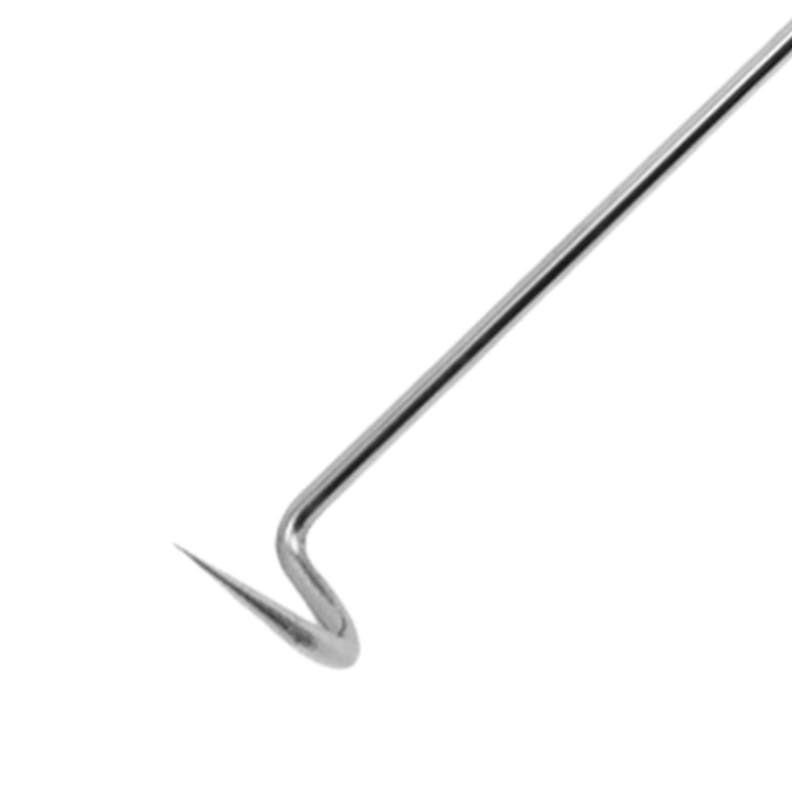 Qianly BBQ Meat Turner Hook Stainless Steel Barbecue Turner Hook Food Flipper for BBQ Grill, 44cmx3.7cm