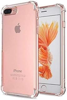 جراب خلفي غوريلا ايفون 7بلس وايفون 8بلس ضد الصدمات لحماية الجهاز، شفاف، حديث، سيليكون