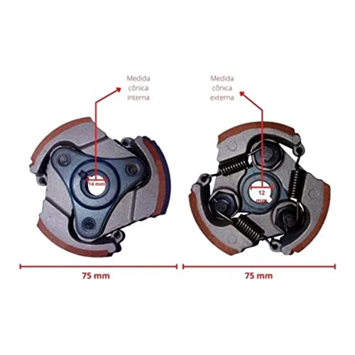 Embreagem minimoto e Quadriciclo 49cc 3 molas