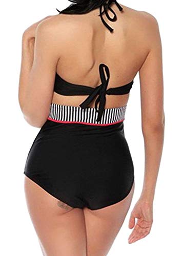 Biquini Pin Up Retrô (M, Preto)