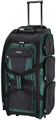 Travelers Club Xpedition 30 Inch Multi-Pocket Upright Rolling Duffel Bag