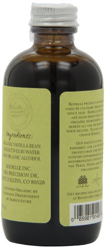 Redelle Organics Pure Vanilla Extract-Bourbon, 4-Ounce (Pack Of 3) #TOP3