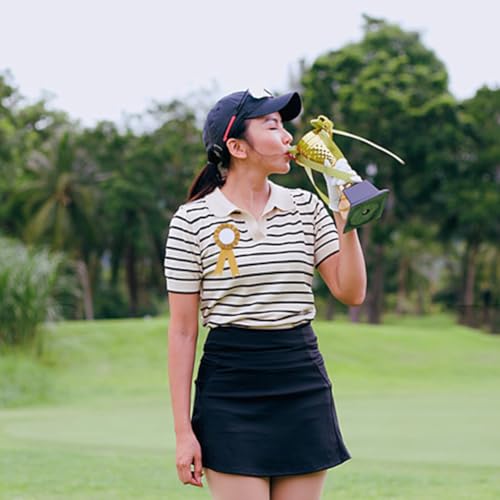 CRASPIRE 12Pcs Blank Award Ribbon Gold Button 1st Place Pin Brooch Rosette Ribbons Honorable Prize Winner Badge School Prizes Medals for Competition Trophy Sport Celebration DIY Party Accessory