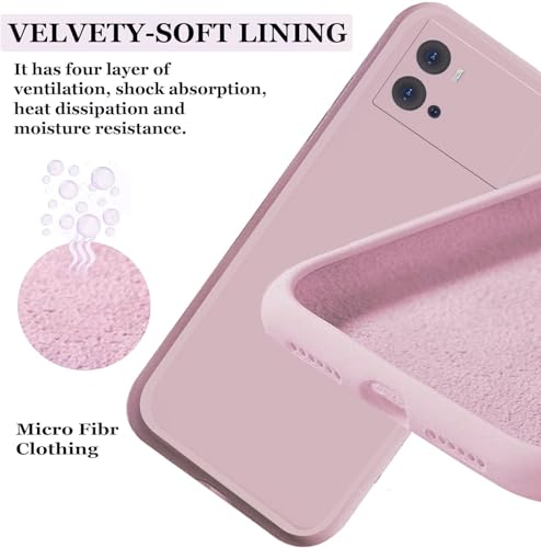 Image of A rtistque Liquid Silicone Back Cover Case for iQOO 9 Pro 5G Shockproof TPU Soft Flexible with Camera Protection - Peach