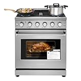 VEVOR Gas Range Oven, 30 Inches Tall, Freestanding Stainless Steel Stove and Oven with 5...