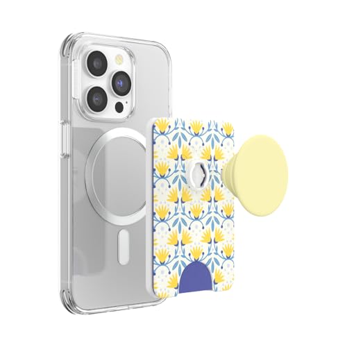 Image of PopSockets Adhesive Phone Wallet and Card Holder with Grip, Blue - Tea Towel