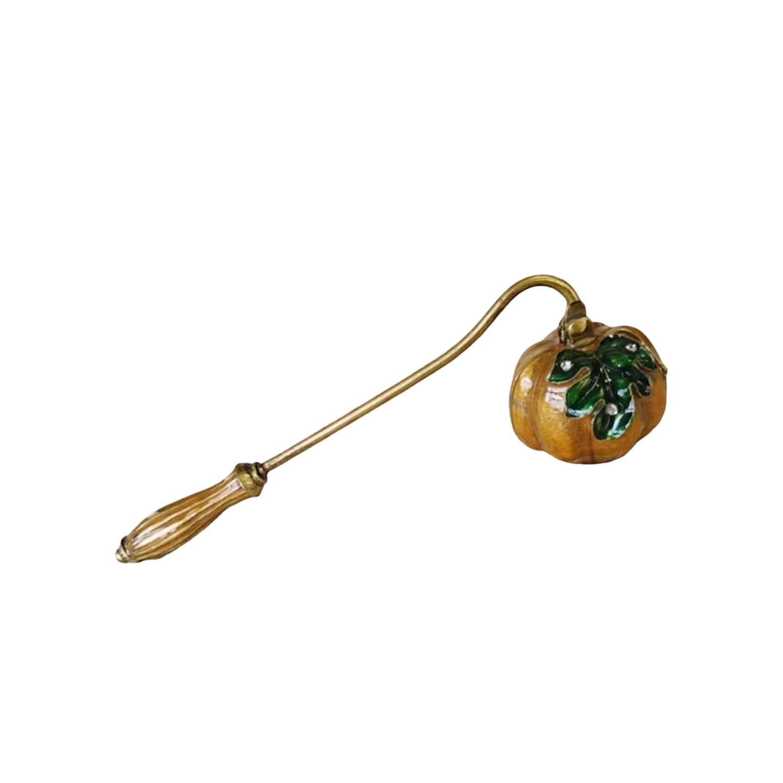 CAZSTYK Brass Candlesnuffers Wicks Snuffer Accessory, Extinguish Flame Safely with Long Handle Putting Out Snuffer Extinguishers with Long Handle