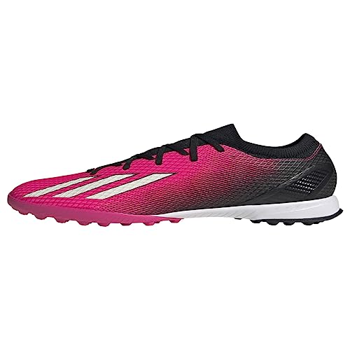 adidas Unisex X SPEEDPORTAL.3 Turf Soccer Shoe, Team Shock Pink/Zero Metallic/Black, 9 US Men