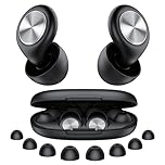 Ear Plugs for Sleep Noise Cancelling -45dB, Soft and Reusable Silicone Hearing Protection Earplugs with 8 Eartips and Carrying Case, for Sleeping, Concert, Working, Studying, Traveling (Black)