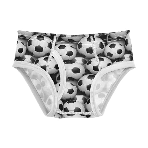 visesunny Boys Potty Training Underwear Realistic 3d Soccer Pattern Breathe Cotton Briefs Size 2T-8Y for Toddler