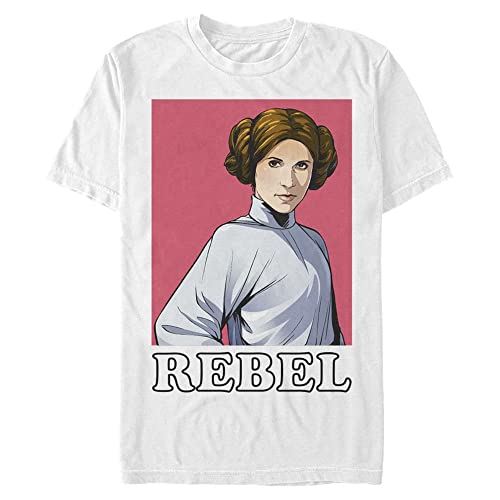 Image of Star Wars Men's Single Leia T-Shirt, White, 4XL