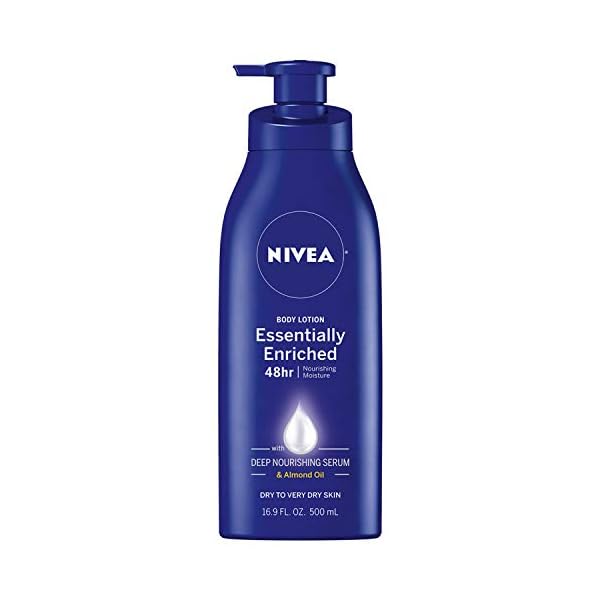 NIVEA-Essentially-Enriched-Body-LotionDry-to-Very-Dry-Skin-169-Fl-Oz-Package-may-vary NIVEA Essentially Enriched Body Lotion for Dry Skin, 48-Hour Moisturizing Lotion with Deep Nourishing Serum and Almond Oil, 16.9 Fl Oz Pump Bottle