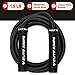 Muay Thai 3.0 Weighted Jump Rope for Men & Women - Professionally Designed for High-Intensity Training | Muay Thai, MMA & Fitness Jump Rope - Full Body Workout Weighted Rope - Black