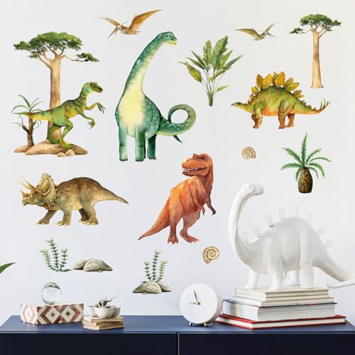 Vinilos decorativos grandes de dinosaurio para pared miniatura 4