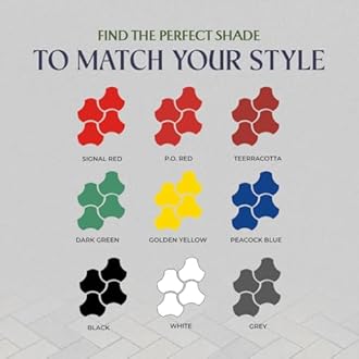 GRANOTONE Floor Paint 1 Litre Dark Green Colour Polyurethane and Acrylic Polymer Based Concrete Sealer Anti Slip Thick and Durable for Cement Floor and Tiles Made in India